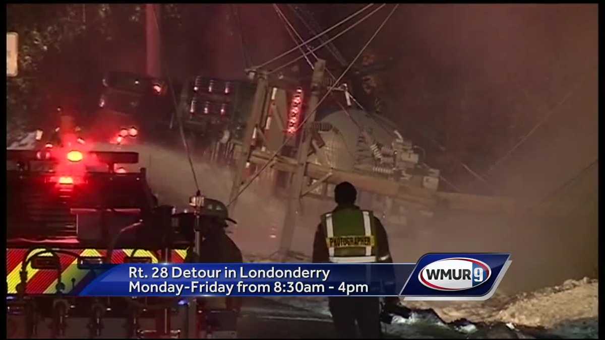 Portion of Rt. 28 in Londonderry closed 2-3 weeks following tanker crash