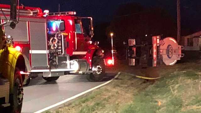 Tanker crashes, leaks aviation fuel onto roadway in the Upstate
