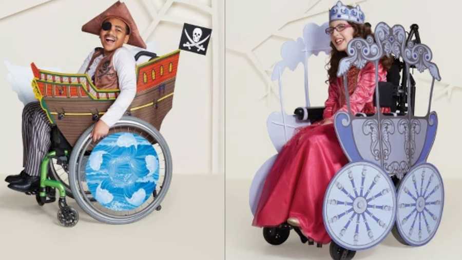 Target unveils new costumes designed for children who use a wheelchair.