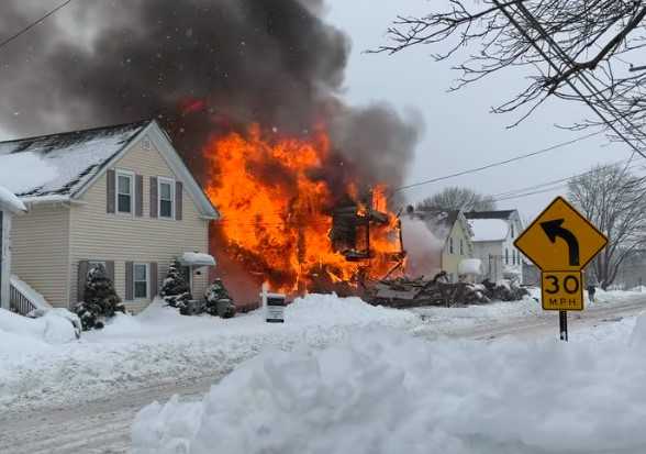 ‘Just an inferno’: Mother, 2-year-old rushed to hospital after Mass. house explosion