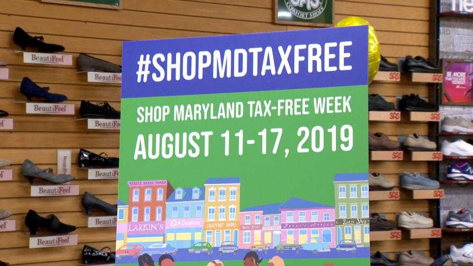 Taxfree week starts Sunday in Maryland