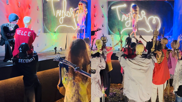 Couple creates Taylor Swift-inspired Halloween display, featuring Travis Kelce - Vimarsana News