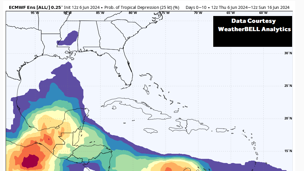 Gulf of Mexico hurricane next week New Orleans tropical outlook