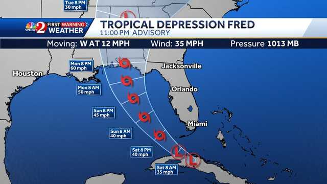 Fred approaches Florida's coast as Tropical Storm Warning issued - Vimarsana News