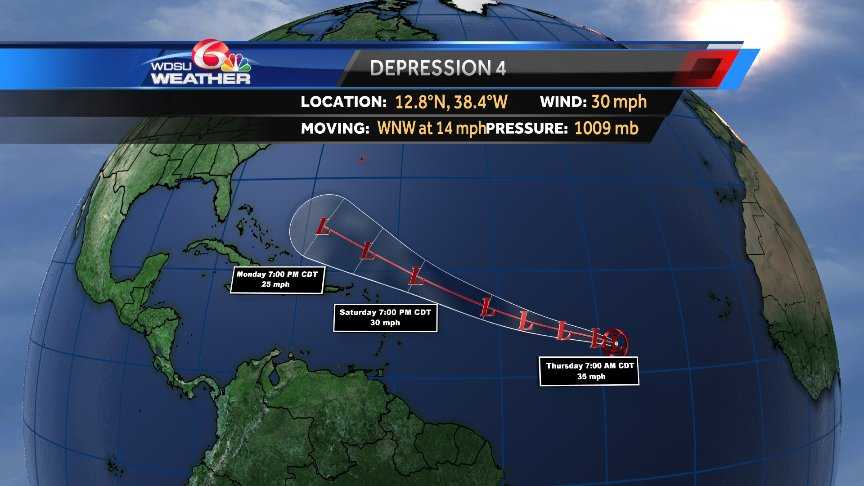 Tropical Depression Forms In Open Waters Of Atlantic Nhc Says