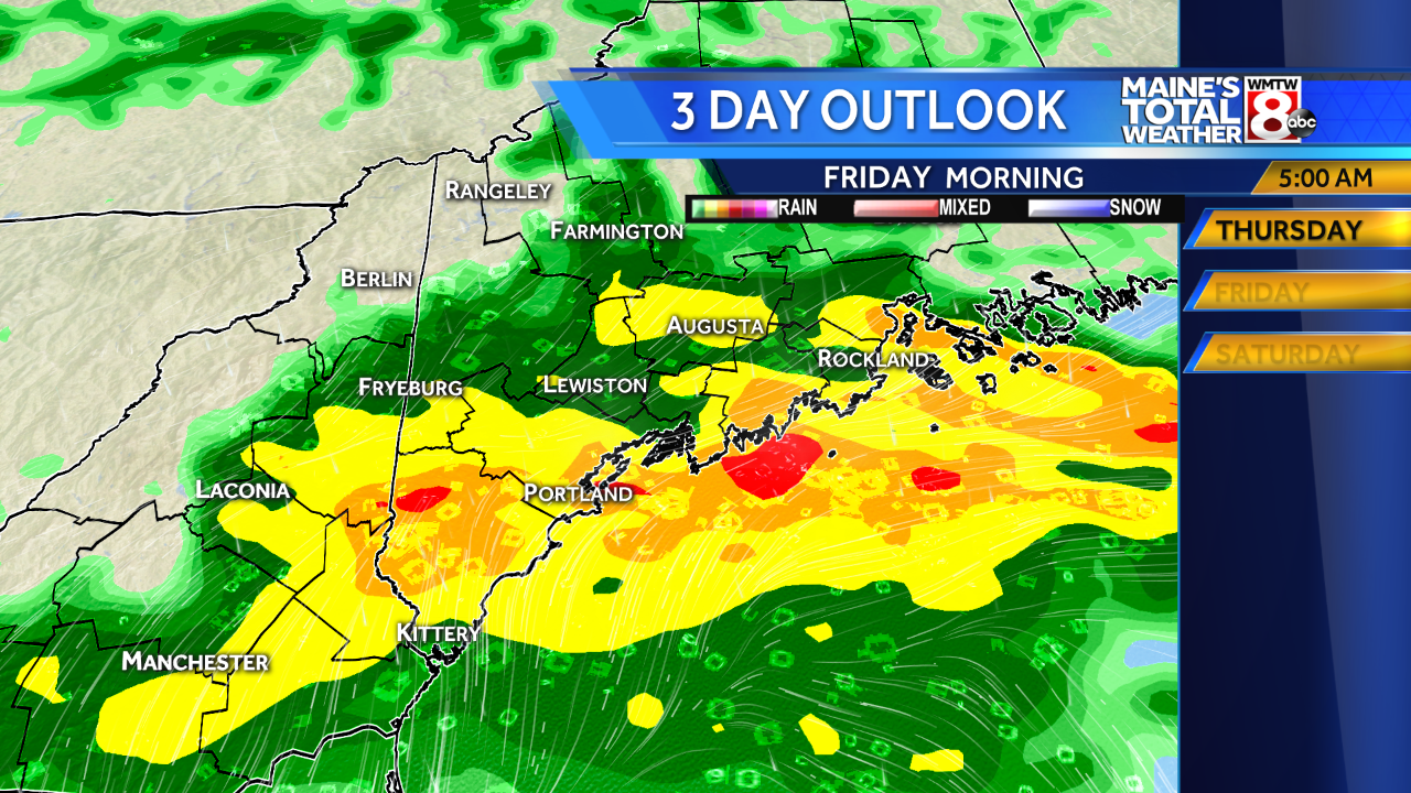 Heavy Rain Moves In Overnight; Weekend Looking Better