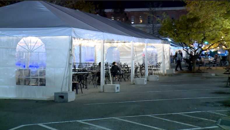 Heated tents added to Main St. in Spartanburg for outdoor dining - Vimarsana News