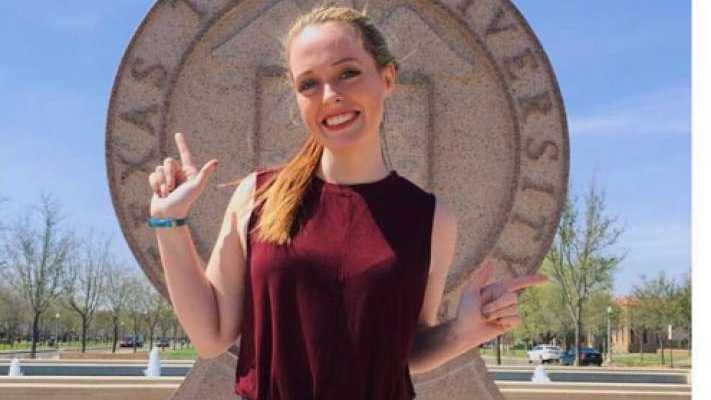 Texas Tech student Diana Durkin accidentally caught the TSA's attention by throwing up Tech's finger gun symbol to another Tech student while in the security line.