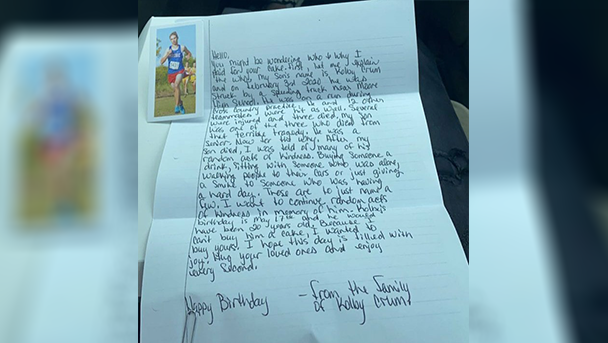 RANDOM ACT OF KINDNESS: Woodward woman thanks Kolby Crum's family for paying for birthday cake in his memory - Vimarsana News