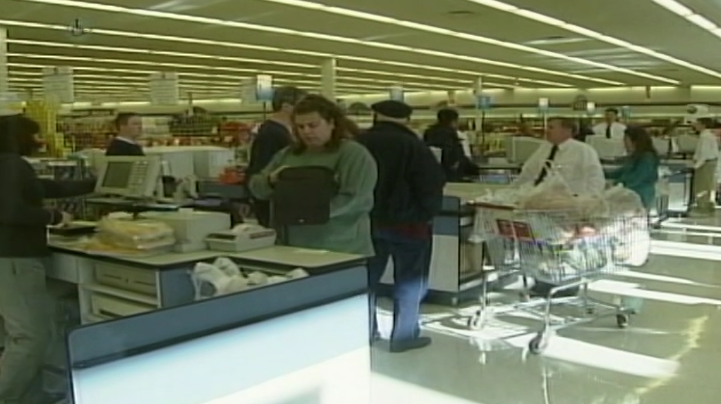 Omaha Thanksgiving shopper getting deals on food and Christmas