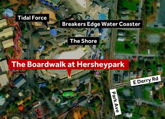 A nine-year-old child died after an incident at the Boardwalk at Hersheypark on Thursday, according to a statement from the company.