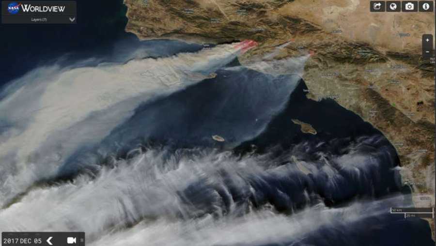 ​Satellite imagery from NASA / Dec. 5