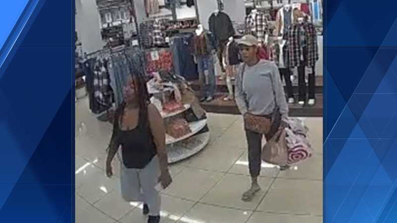 Two women are wanted for questioning in shoplifting case