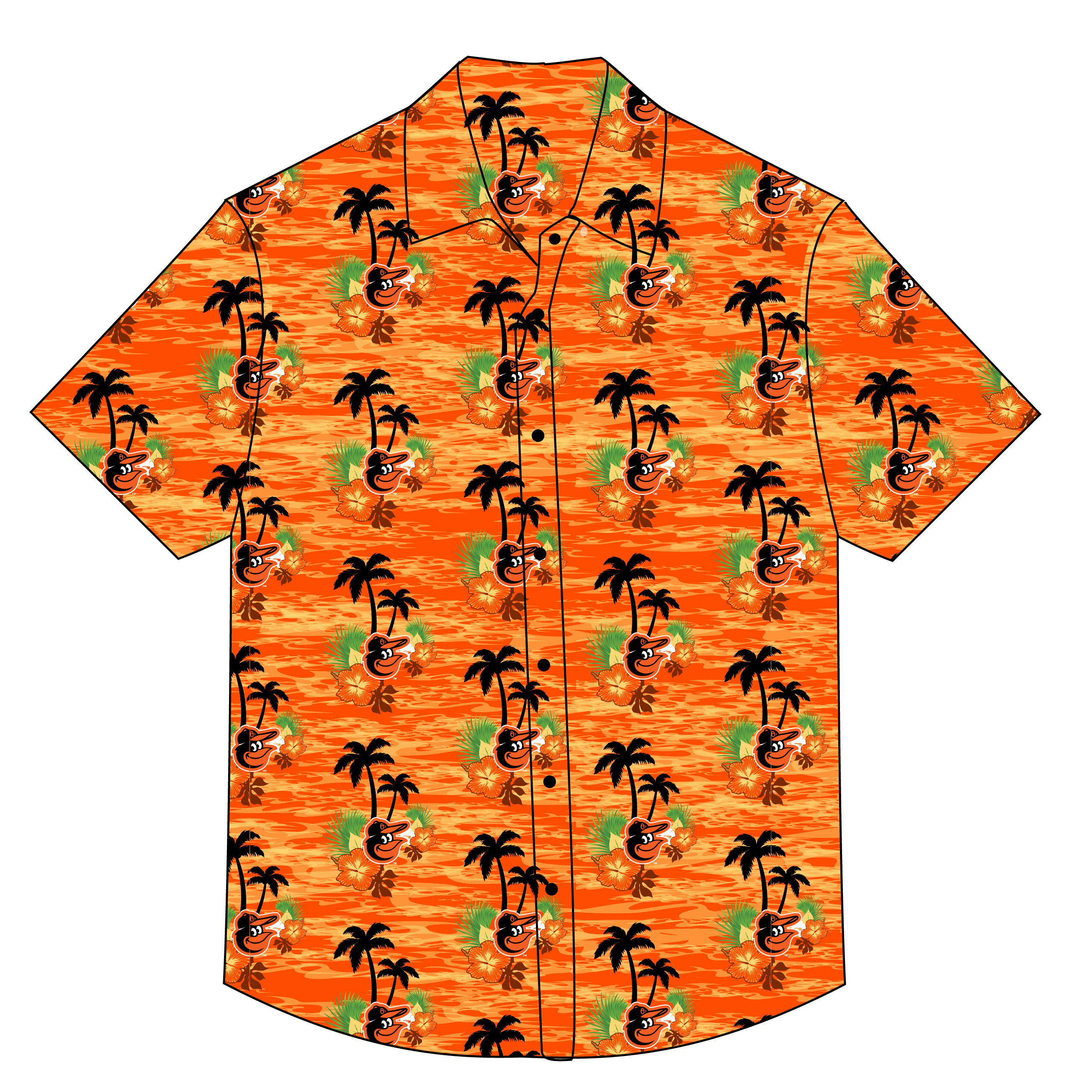 orioles hawaiian shirt for sale
