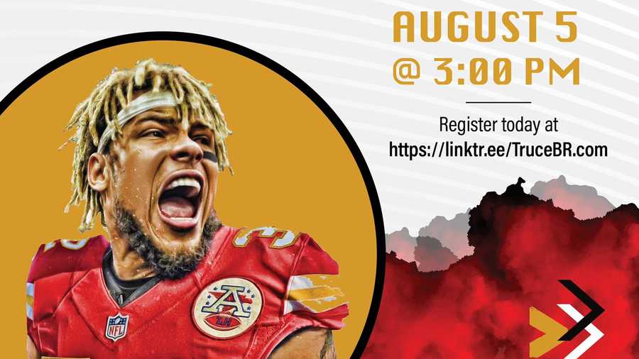 The Shift flyer for Tyrann Mathieu speaking engagement