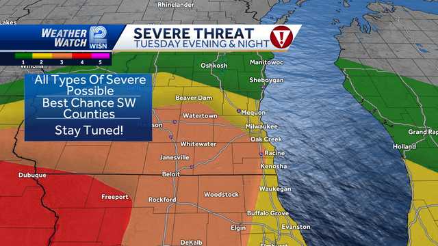 Alert Day: Severe storm threat Tuesday night - Vimarsana News