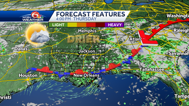 New Orleans storms heavy rain flood threat heat humidity