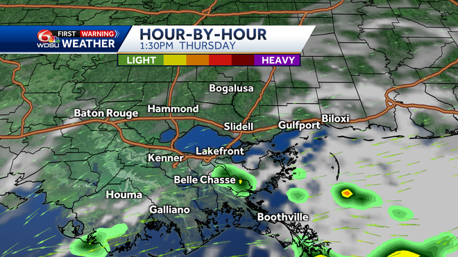 New Orleans forecast chance of rain high temperatures