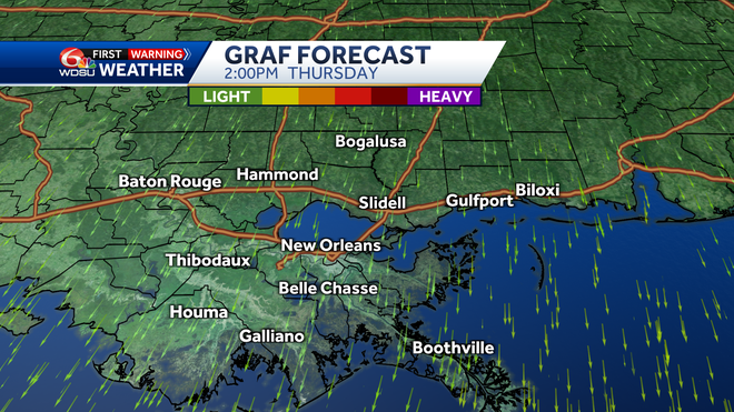 New Orleans weather forecast how cold we get when it gets warmer