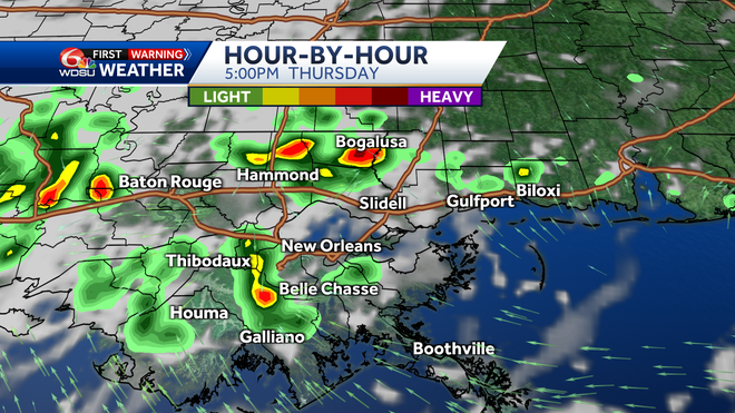 New Orleans weather forecast when will it rain how hot will it be