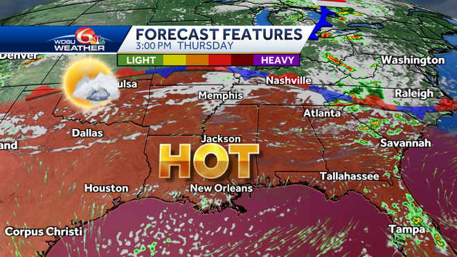 New Orleans heat advisory forecast high temperatures
