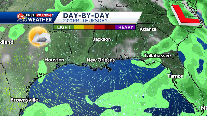 New Orleans weather forecast how hot will it get chance of rain