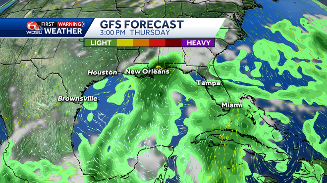 New Orleans weather forecast how hot will it be when will it rain
