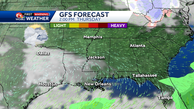 New Orleans weather forecast how cold will it get when it rains