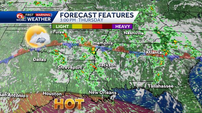 New Orleans weather forecast rain chance fog high temp flood risk