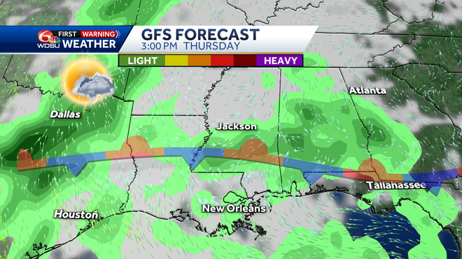 New Orleans weather forecast rain chance high temp tropic outlook