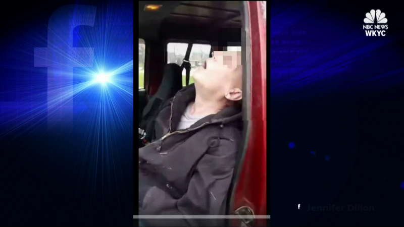 Caught on video: Man overdoses on heroin at traffic light