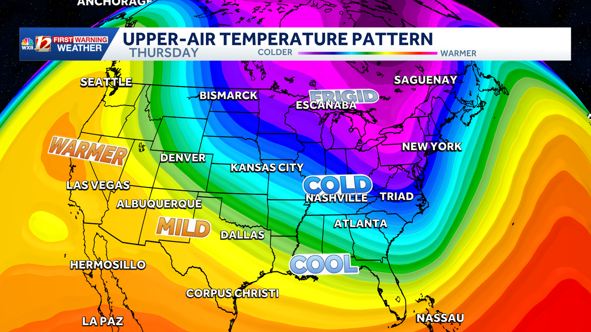 Snow chances return to parts of North Carolina later this week
