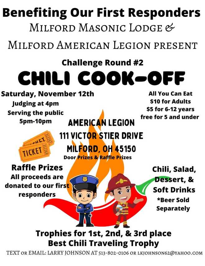 milford chili cooking