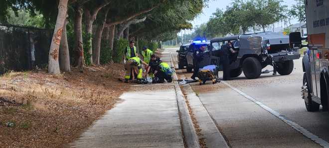 Driver reportedly loses control of Humvee, crashes into trees in Cape Coral