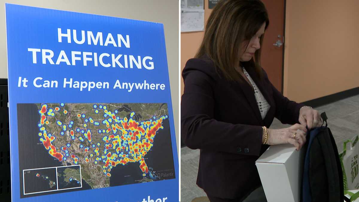 Pennsylvania Turnpike volunteers pack care boxes for human trafficking survivors