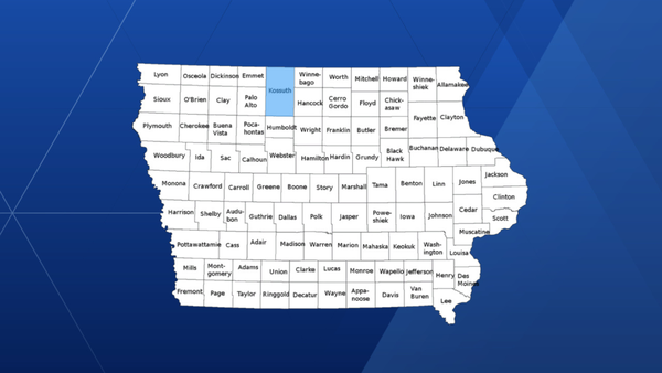 why doesn't iowa have 100 counties?