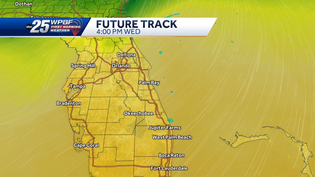 Windy today with a few showers possible