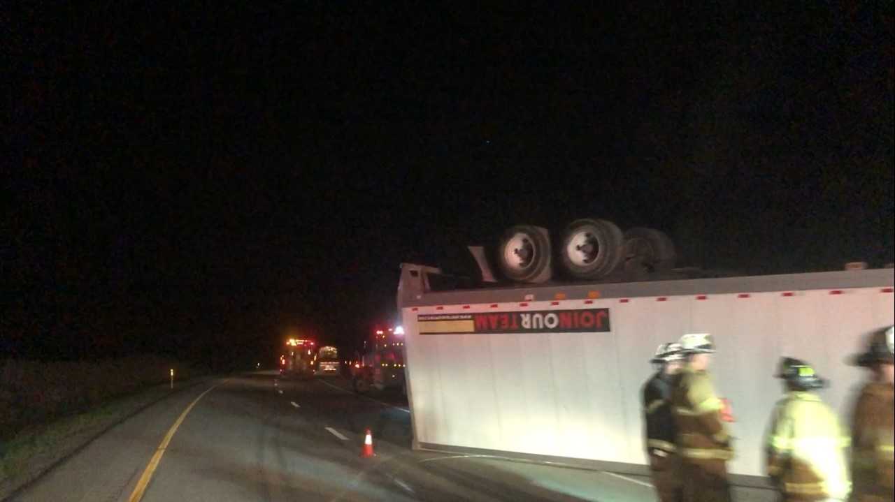 Tractor-trailer Rollover Crash Creates Slowdowns On I-79 In Butler County