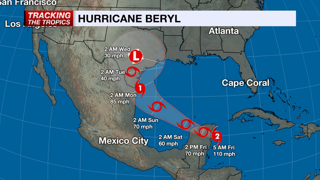 Hurricane Beryl.