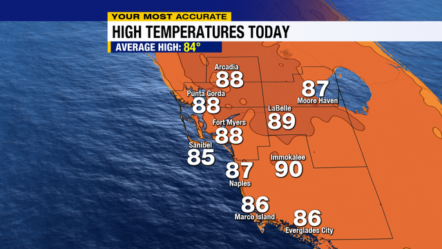 Highs near 90 Wednesday - Vimarsana News