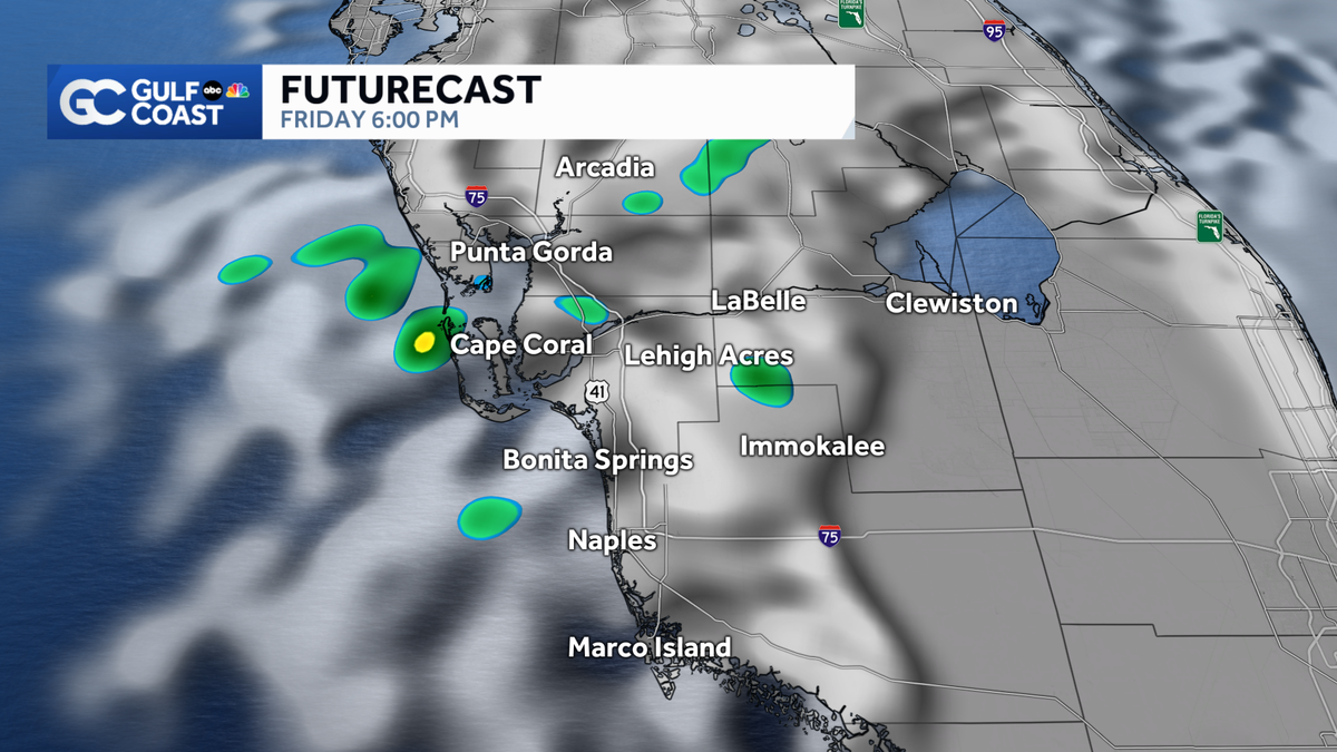 Spotty rain for Valentine's Day, muggy and warm weekend ahead