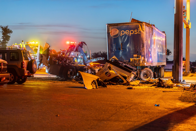 Crash debris