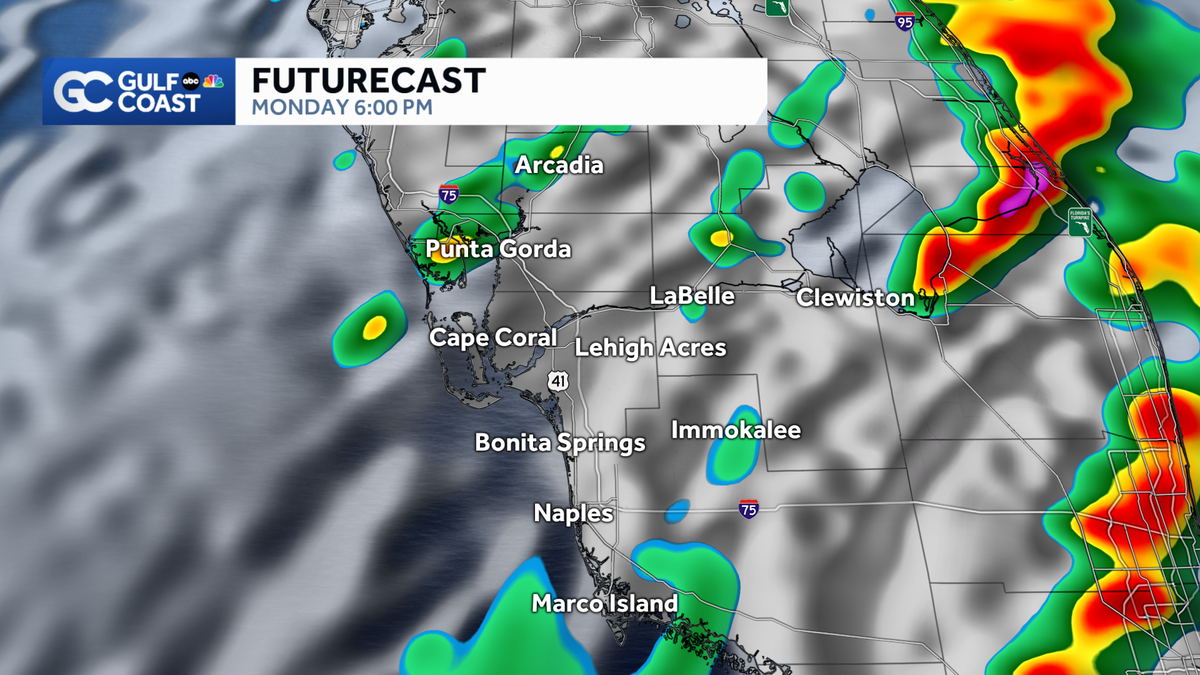 Monday Forecast: Strong storms for the Gulf Coast this afternoon, drier ...