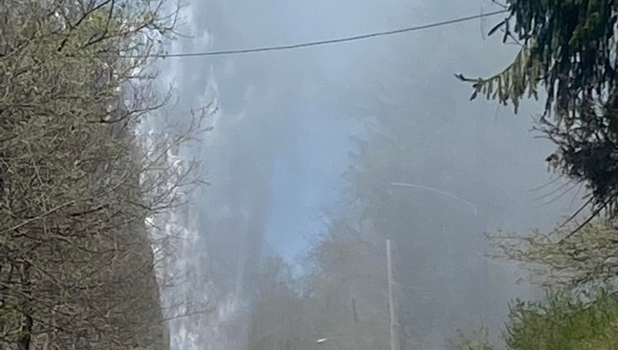 Water main break sends water shooting into the air in Collier