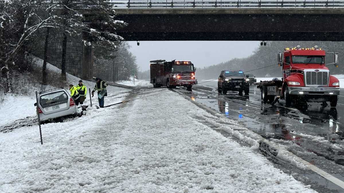 NHSP respond to dozens of crashes, vehicles off the road amid snow
