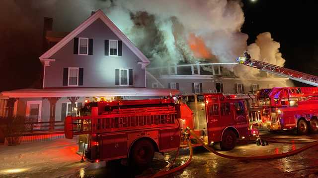 Firefighters battle 4-alarm building fire in Sunapee - Vimarsana News