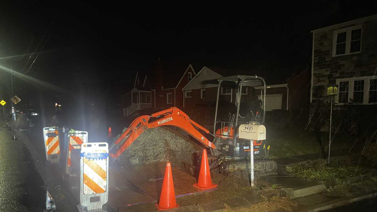 Crews working to repair water main break in Reserve Township