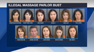 Illegal massage parlor bust