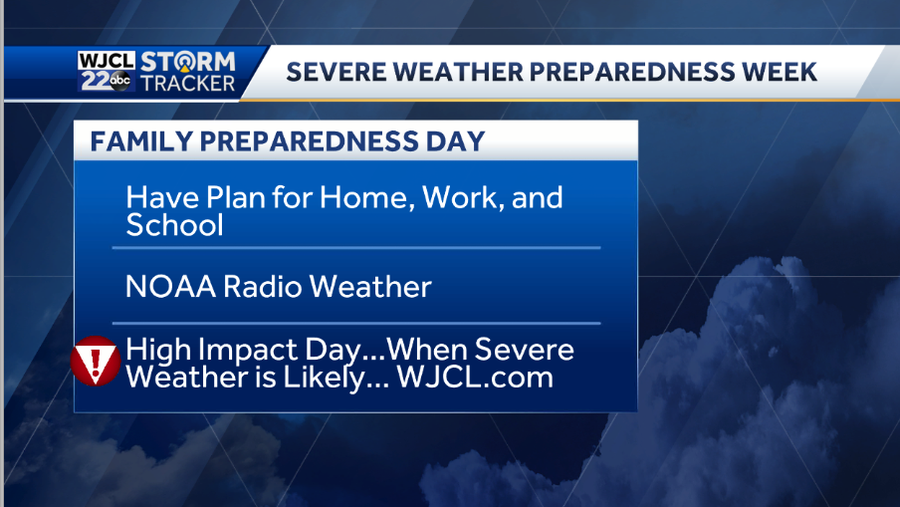 GA Severe Weather Awareness Week Day One: Family Preparedness Day
