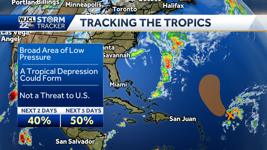 Keeping an eye on the tropics and near-average temperatures this week